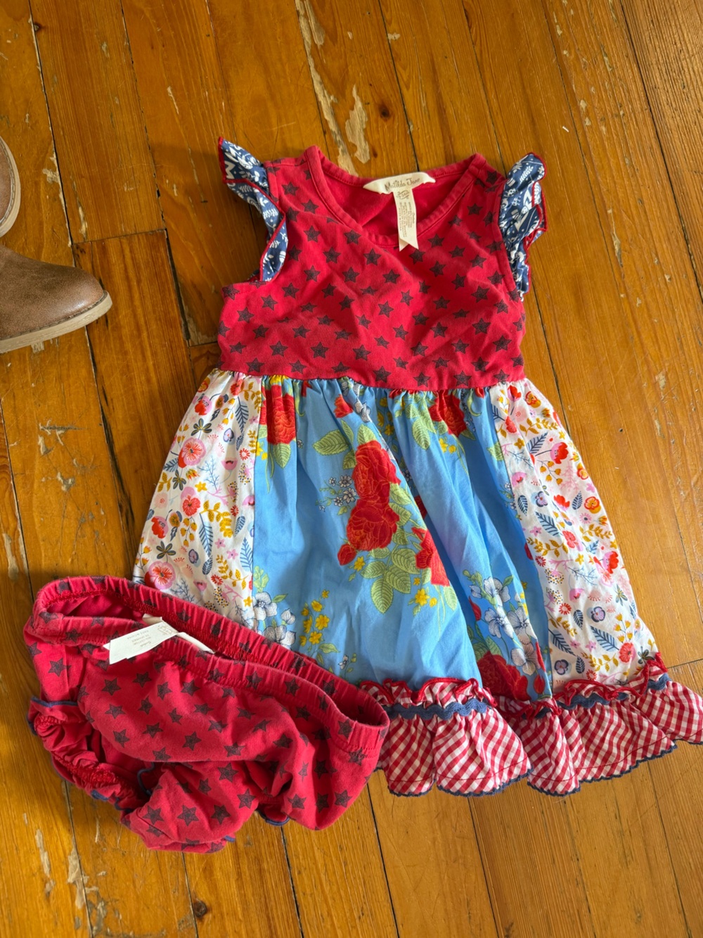 Matilda Jane Red Star 4th of July Dress 18-24 month
